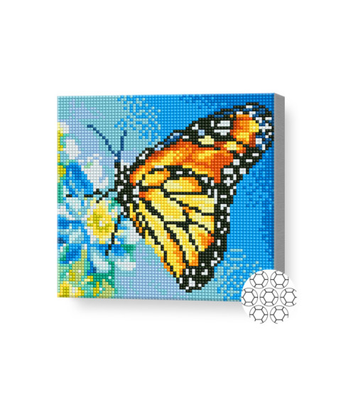 Mozaic cu diamante 20x20 cm Fluture frumos